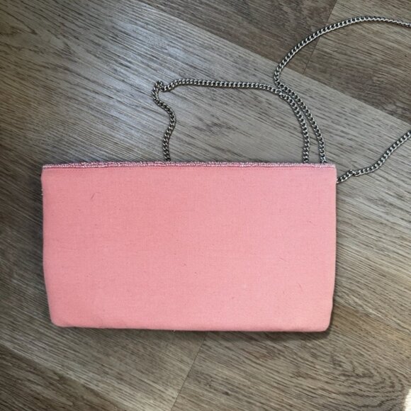 Lulus Beaded Floral Crossbody Clutch - Pink - Picture 10 of 10